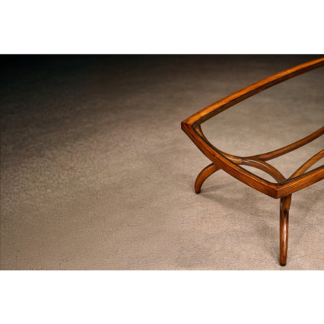 1950s Sculptural Coffee Table in Brazilian Caviúna Wood by Giuseppe Scapinelli, Brazil, 1950s For Sale - Image 5 of 11