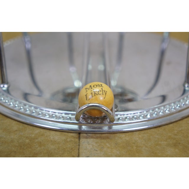 Late 20th Century Godinger Magic 8 Ball Novelty Fortune Teller Bingo Tumbler Game 10" For Sale - Image 5 of 16