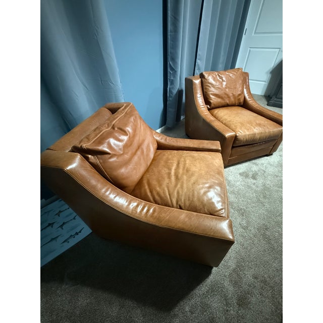 Abstract Vintage Ralph Lauren Brown Chairs For Sale - Image 3 of 5