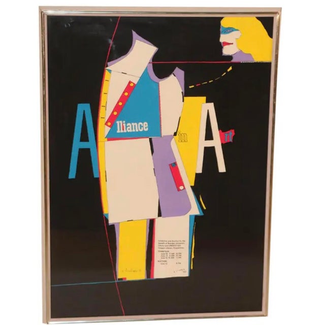 Pop Art Richard Linder- Pop Art Silkscreen Alliance in Art 1968 For Sale - Image 3 of 8
