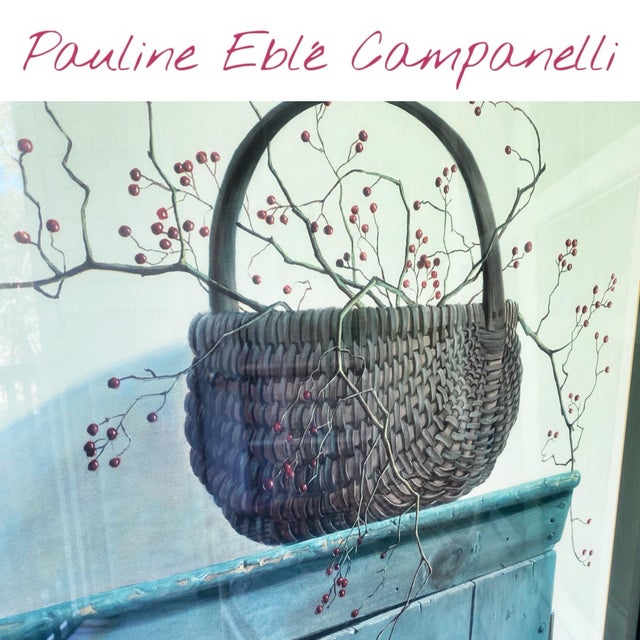 Farmhouse Pauline Eblé Campanelli Framed Still Life Print With Wild Rose Berries, 35″ × 30″ For Sale - Image 3 of 8