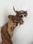Mid 20th Century Monumental Hand-Carved Asian Dragon Coiled Around Natural Tree Trunk Sculpture With Original Polychrome Finish 40" For Sale - Image 15 of 18