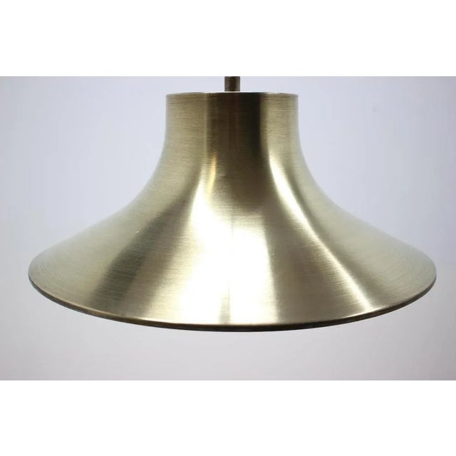 Mid-Century Pendant in Brass by Napako, 1970s For Sale - Image 5 of 8