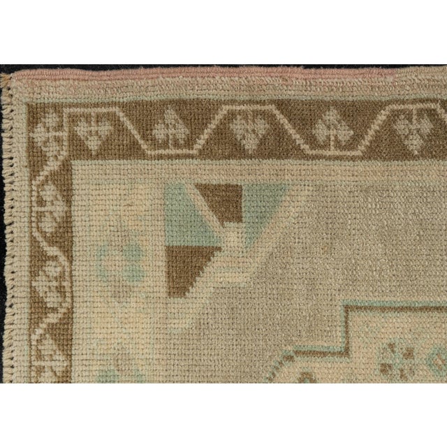 Early 21st Century Turkish Mini Rug Oriental Hand Knotted Vintage Rug 1'9" x 3'3" #21074 For Sale - Image 5 of 8