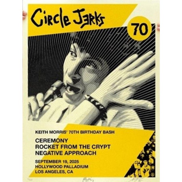 Shepard Fairey, Circle Jerks, Silkscreen Print For Sale - Image 9 of 9