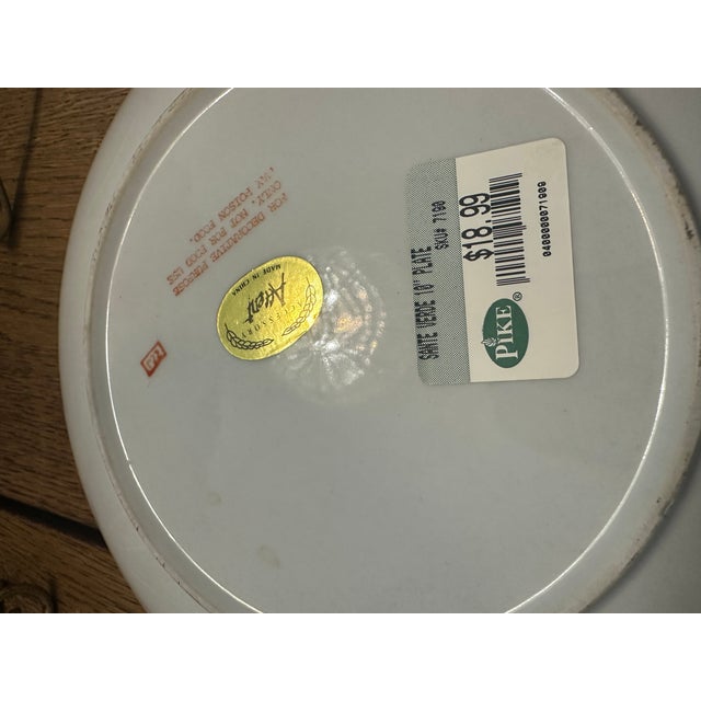 Gorgeous decorative plates! Can be displayed with print horizontal or landscape. Display stands not included.