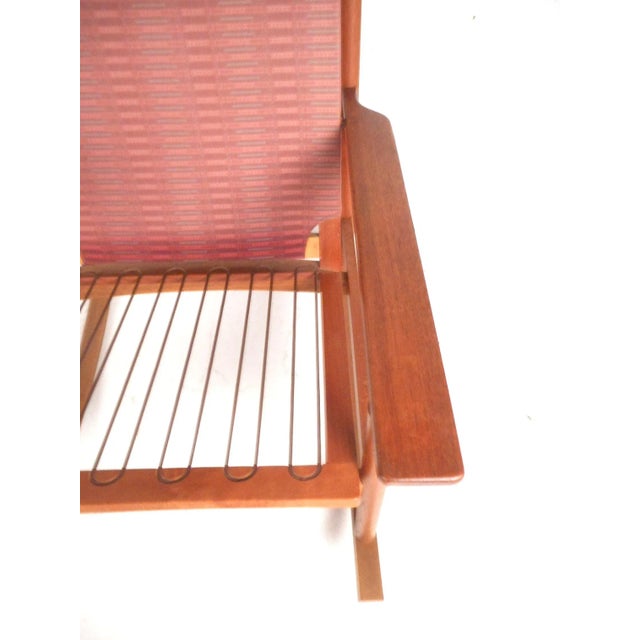 Midcentury Teak Dux Rocking Chair by Hans Olsen For Sale In New York - Image 6 of 11