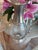 Italian Pewter & Glass Water Pitcher With Sculptural Handle For Sale In Phoenix - Image 6 of 8
