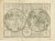 Antique Map of the World in Hemispheres by Keizer & De Lat, 1788 For Sale