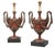 Pair Of Hendrix Allardyce Neoclassical Style Silvered And Red Painted Urn Form Lamps