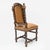 Antique Italian Neo-Renaissance Walnut and Leather Dining Chairs, 1890, Set of 6 For Sale - Image 3 of 14