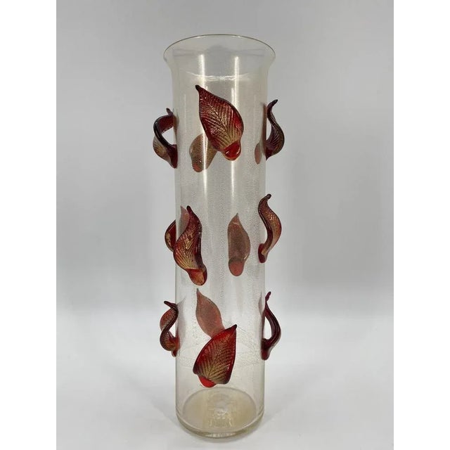 Foglie Vase in Murano Glass by Cleto Munari, Italian, 2004 For Sale - Image 6 of 10