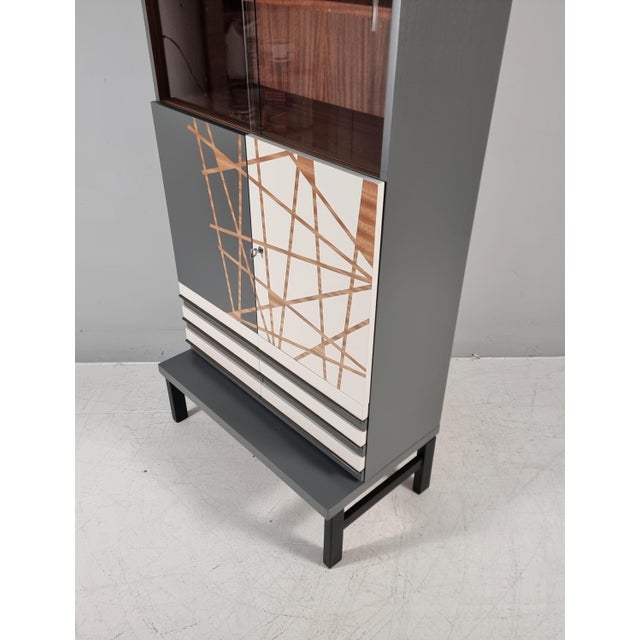 1970s Vintage Bar Cabinet in Beech, 1970s For Sale - Image 5 of 12
