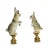 Vintage Rabbit Figurines Lamp Finials - a Pair For Sale