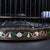 Black Late 19th Century Dark Wood Birdcage With Mother-of-Pearl Inlay and Porcelain Cups For Sale - Image 8 of 10
