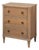 Neoclassical Petite Three-Drawer Chest in Brown Tulip Wood For Sale