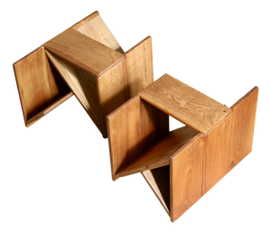 Vintage Side Tables from Maison Regain, France, 1970s, Set of 2