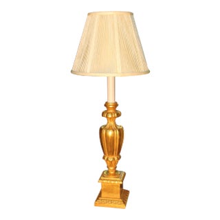Late 20th Century Modern 22k Gold Leaf Table Lamp For Sale