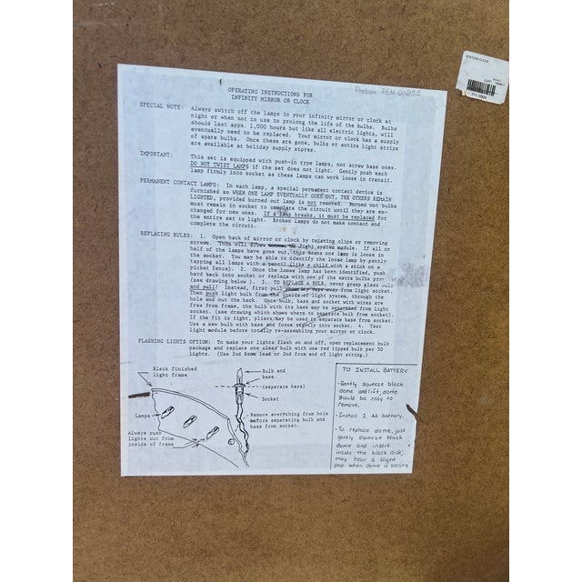 Vintage 1980s Postmodern Infinity Ventura Floor Clock Attributed to Douglas Durkee Brushed Aluminum For Sale - Image 9 of 10