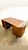 Danish Modern Desk with Side Bar. Tambour door on one side. Finished back. 55w 28d 29.5