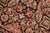 Art Nouveau Floral 1990's Doop Pak-Persian Black/Green Wool Rug - 6'3'' X 9'1'' For Sale - Image 4 of 9
