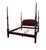 Ethan Allen 4 Poster 18th Century Mahogany California King Bed 87"H x 81.5"W x 88"L Headboard: 42.5" Footboard: 17.5" A...