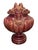 An imposing Continental Italian glazed terracotta earthenware jardinière from the Early 20th century, with striking and...