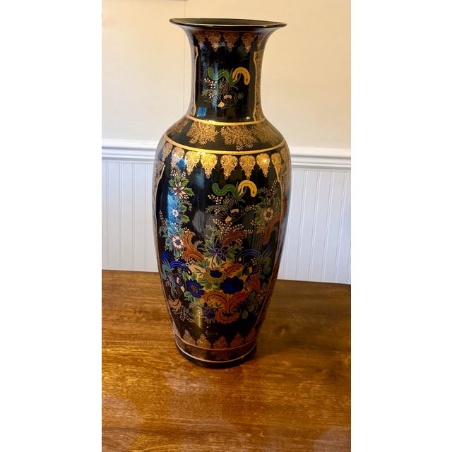 Chinese Gilt Baluster Floor Vase For Sale - Image 10 of 12