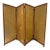 Vintage Japanese Four-Panel Folding Floor Screen Mid Century Organic Modern For Sale
