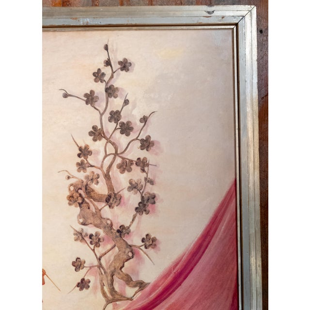 Mid-Century Chinoiserie Still Life Painting by Lorentz Kleiser For Sale - Image 9 of 18