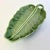 1990s Vintage Boho Chic Portuguese Bordallo Pinheiro Trompe L’Oeil Banana Leaf Serving Dish For Sale - Image 16 of 16