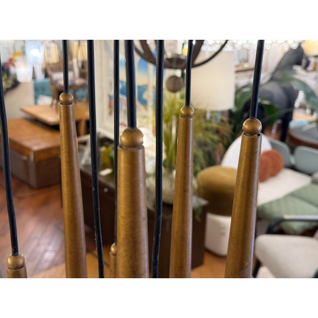 Contemporary Jonathan Browning Studios Style Ten-Light Pendant Chandelier For Sale In San Francisco - Image 6 of 12