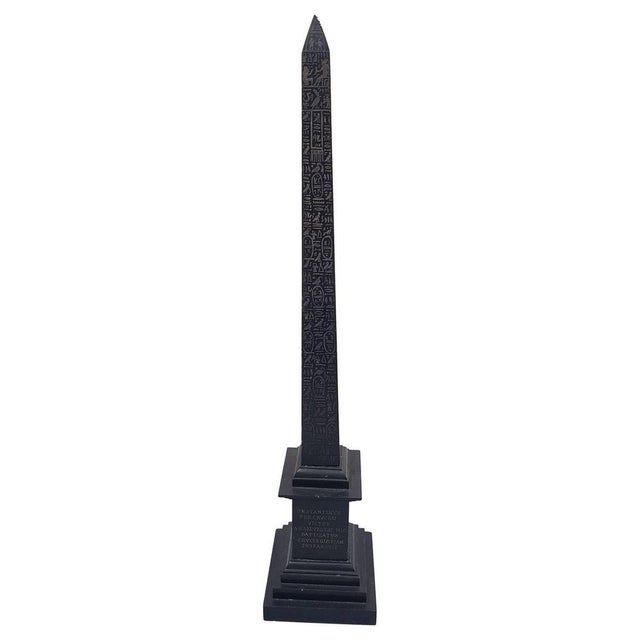 19th Century Belgian Black Marble Obelisk For Sale - Image 5 of 5