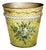 Antique Yellow Hand-Painted Basket, 19th Century For Sale
