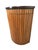 Vintage Mid-Century Modern Slatted Wood Hamper, Slatted Laundry Basket For Sale - Image 10 of 14