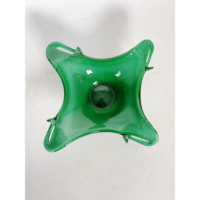 Green Glass Ashtray, France, 1960 For Sale - Image 3 of 8