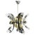 Vintage Italian Chrome & Brass Chandelier, 1970s For Sale - Image 13 of 13
