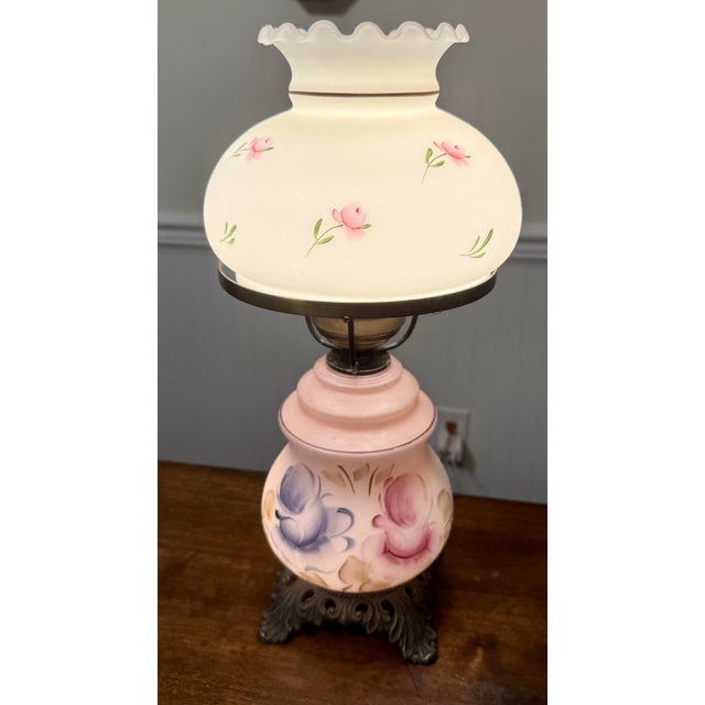 Mid 20th Century Mid 20th Century Electric Hurricane Lamp For Sale - Image 5 of 12