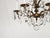 Offered for your consideration is an original Antique 6 Arm 6 Light Darling Dainty Brass Cut Lead Glass Crystal...