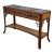Maitland Smith Bamboo Form Glass Top Console Table For Sale