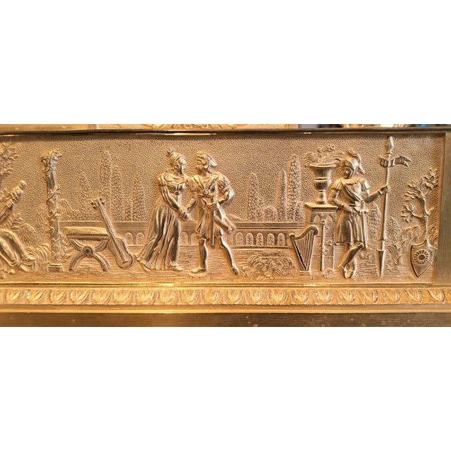 Gold Empire Parisian Mercury-Gilt Bronze Statue Table Clock, France For Sale - Image 8 of 9