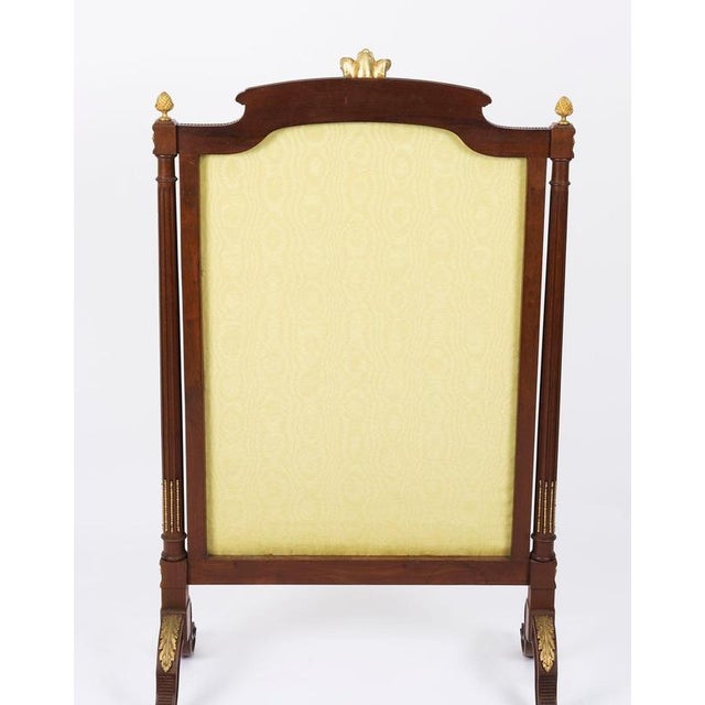 Antique Louis XVI Revival French Mahogany Firescreen, 1870s For Sale - Image 16 of 18