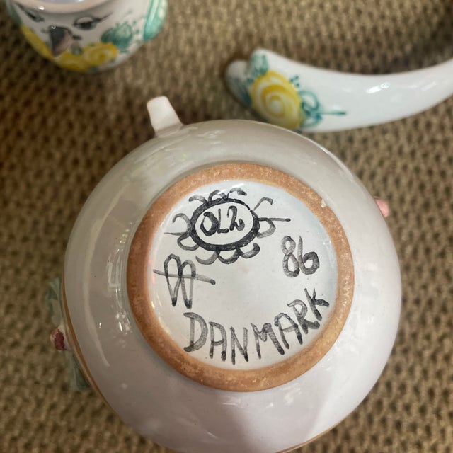 Ceramic 1980s Bjorn Wiinblad Pottery Lot- 6 Pieces For Sale - Image 7 of 9