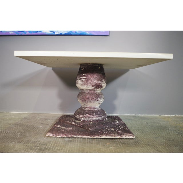 Wood Marble Coffee Table For Sale - Image 7 of 11