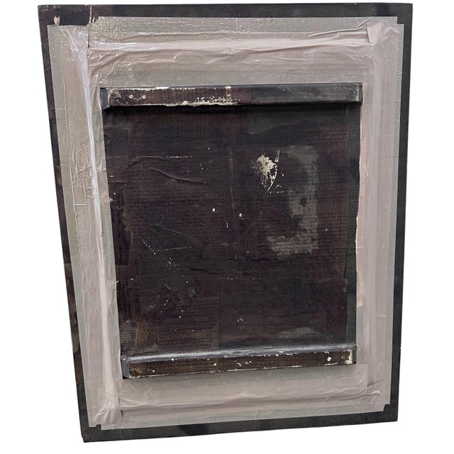 This painting depicts an infant Krishna, nestled in the laps of his foster mother Yashoda against a vibrant azure...