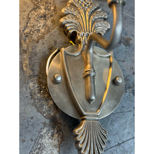 Black 19th Century Neoclassical Style Wall Sconces, Pair For Sale - Image 8 of 12