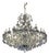 Maria Theresa 30 Lights Chandelier in Polished Chrome and Crystal by Aggiolight For Sale