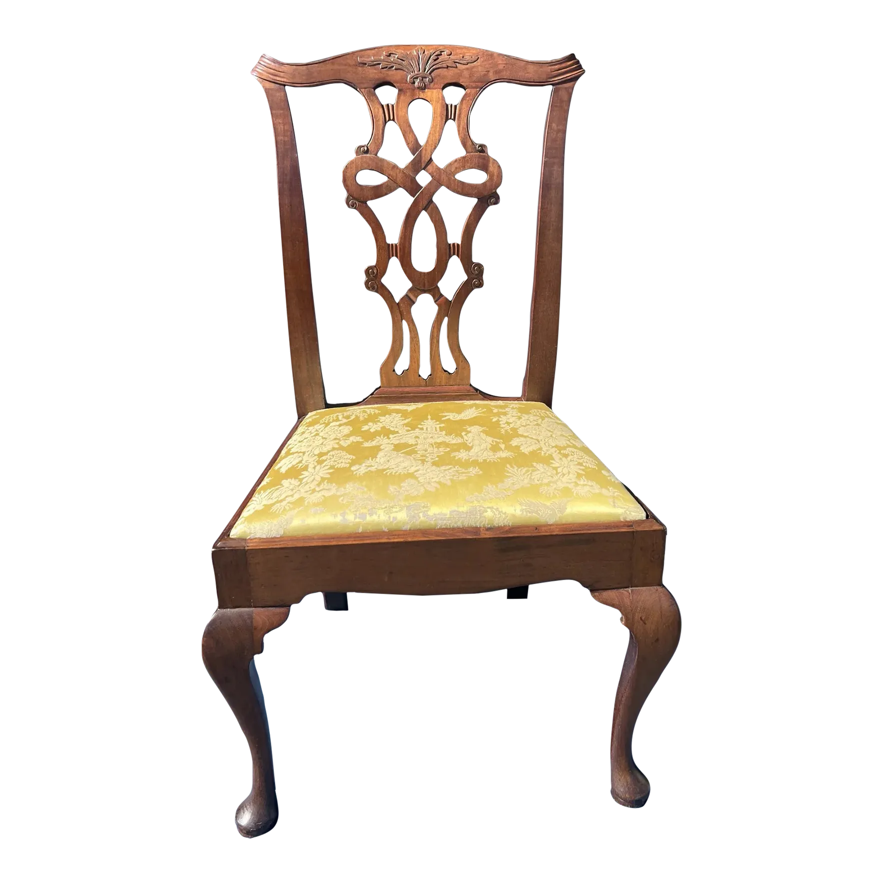 Mahogany Carved Queen Anne Side Chair, Maryland, Circa 1760's | Chairish, image size:1767x1767