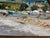 Robert Mendoze Original Oil Painting, French Coastal Harbor, Signed and Dated 1967, Framed For Sale - Image 10 of 11