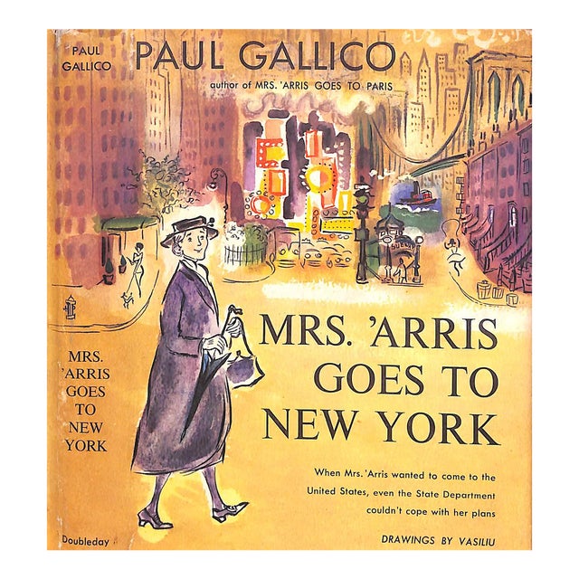 "Mrs. 'Arris Goes to New York" 1960 Gallico, Paul For Sale
